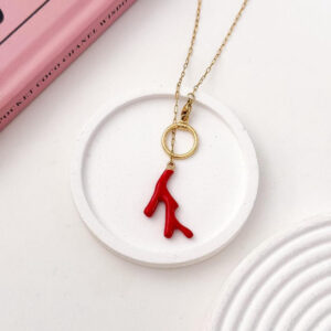 COLLAR ACERO DORADO + DIJE