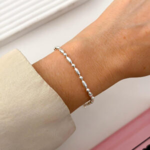 PULSERA ACERO PLATEADO